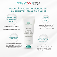 PAXMOLY Vitamin Collagen Hand & Nail Repair Cream 100ml Kem dưỡng ẩm cho da tay và móng tay 100ml