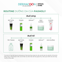 PAXMOLY 5x Plus Cica Madeca Serum 30ml Tinh chất Rau má giúp làm dịu, dưỡng ẩm và hỗ trợ phục hồi da