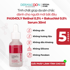 Tinh chất giúp làm mờ thâm và các dấu hiệu lão hoá PAX MOLY Retinol 0.3% + Bakuchiol 0.5% Serum 30ml