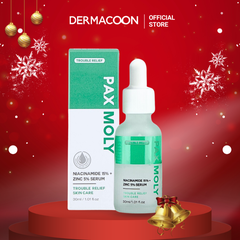 Tinh chất giúp kiểm soát dầu thừa và mờ thâm mụn PAX MOLY Niacinamide 15% + Zinc 5% Serum 30ml