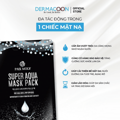Mặt nạ dưỡng ẩm giúp da mềm mịn căng bóng và tràn đầy sức sống PAXMOLY Super Aqua Mask Pack 5 Miếng