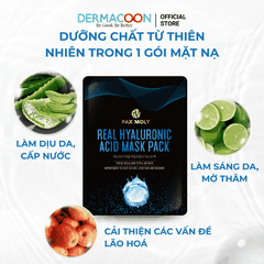 Bộ 5 mặt nạ giúp dưỡng ẩm và làm dịu da Pax Moly (5 miếng x 25ml)