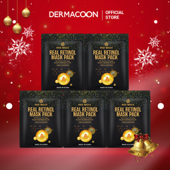 Mặt nạ dưỡng ẩm giúp tăng cường độ đàn hồi và giảm các dấu hiệu lão da PAX MOLY Real Retinol Mask Pack (5 Miếng)