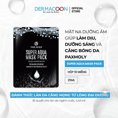 Mặt nạ dưỡng ẩm giúp da mềm mịn căng bóng và tràn đầy sức sống PAXMOLY Super Aqua Mask Pack 5 Miếng
