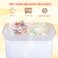 Gặm Nướu Silicone Coniu Hình Cầu Có Trục Xoay, Âm Thành Giúp Tăng Khả Năng Cầm Nắm Cho Bé