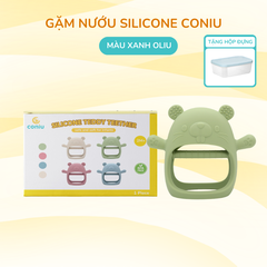 Gặm Nướu Silicone Coniu Siêu Mềm Giúp Giảm Ngứa Nướu An Toàn Cho Bé (Có Hộp Đựng)