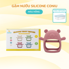 Gặm Nướu Silicone Coniu Siêu Mềm Giúp Giảm Ngứa Nướu An Toàn Cho Bé (Có Hộp Đựng)