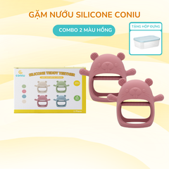 Gặm Nướu Silicone Coniu Siêu Mềm Giúp Giảm Ngứa Nướu An Toàn Cho Bé (Có Hộp Đựng)