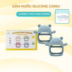 Gặm Nướu Silicone Coniu Siêu Mềm Giúp Giảm Ngứa Nướu An Toàn Cho Bé (Có Hộp Đựng)
