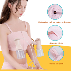 Áo Hút Sữa Rảnh Tay Coniu, Mặc Hút Sữa Cho Mẹ, Có Dây Giữ Bình Hút Sữa, Freesize