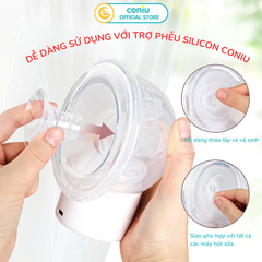 Trợ Phễu Silicone Coniu, Đệm Hạ Size Phễu Size 15-17-19-21-24mm, Hút Sữa Hiệu Quả và Êm Ái (Hộp 01 Chiếc)