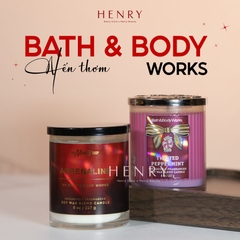Nến Thơm 1 Bấc Bath & Body Works Twisted Peppermint 227g Hương Bạc Hà Băng Giá & Vanilla Ngọt Ngào