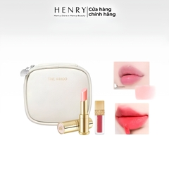 Set Son Dưỡng Whoo Glow Lip Balm Pink Special & Son Kem Velvet 18 Rose Pink – Set Son Môi Cao Cấp Kèm Túi