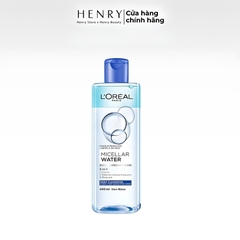 [XANH ĐẬM] Nước Tẩy Trang L'Oreal Tươi Mát Cho Da Dầu, Da Hỗn Hợp Micellar Water 3-in-1 Refreshing 400ml