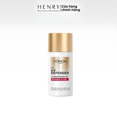 Kem Chống Nắng L'Oréal Paris X20 UV Defender Serum Invisible Fluid SPF50+ PA++++ 50ml – Chống Nắng Phổ Rộng, Mỏng Nhẹ Như Serum