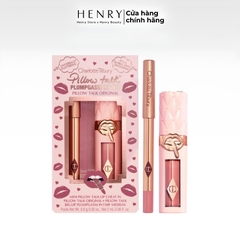 Set Charlotte Tilbury Pillow Talk Plumpgasm Lip Liner and Lip Gloss – Tạo Viền Môi Sắc Nét, Hiệu Ứng Môi Căng Mọng