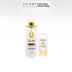 Combo Sữa Tắm OLAY  Fullsize 500ml Kèm Mini 80ml – Làm Sạch Dịu Nhẹ, Dưỡng Ẩm Mềm Mịn