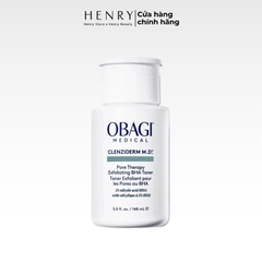 [Hàng Công Ty] Toner BHA Obagi Clenziderm M.D. Pore Therapy 148ml Kháng Viêm, Sạch Sâu Lỗ Chân Lông & Ngăn Ngừa Mụn Cấp Tốc