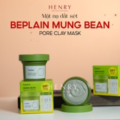 Mặt Nạ Đất Sét Đậu Xanh Beplain Mung Bean Pore Clay Mask 120ml + Tặng Kèm 3 Serum Đậu Xanh (1ml x 3)