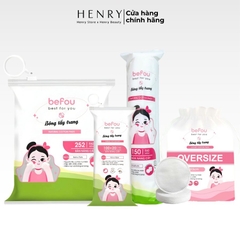 Bông Tẩy Trang Befou Cotton Pads Đa Dạng Kích Thước, Sợi Bông Tự Nhiên Siêu Mềm Mại