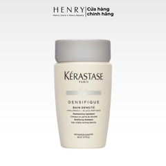 Dầu Gội Kérastase Densifique Bain Densité Trắng 80ml Giải Pháp Làm Dày & Kích Thích Mọc Tóc