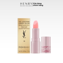 [Mini size] Son YSL Loveshine Candy Glow Lip Balm #1B Pink Sunrise