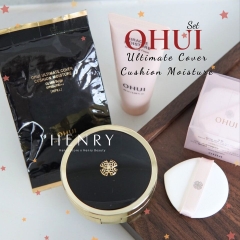 [FULL SET] Phấn Nước Ohui Ultimate Cover Cushion Moisture SPF50+/PA+++ (Màu 01 Milk Beige)