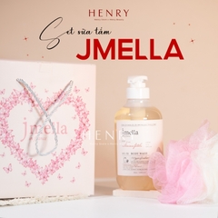 Set Sữa Tắm Jmella No.2 1000ml + Bông Tắm – Sữa Tắm Hương Nước Hoa Pháp, Dưỡng Ẩm Mềm Mịn Da