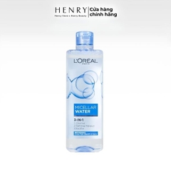 [Hàng Công Ty] Nước Tẩy Trang L'Oréal Micellar Water Refreshing 400ml – Làm Sạch Sâu, Dịu Nhẹ Cho Da Dầu & Da Nhạy Cảm