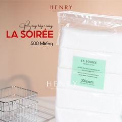 Bông Tẩy Trang La Soirée Gói 500 Miếng – Cotton 100% Tự Nhiên, Mềm Mịn & Tiết Kiệm