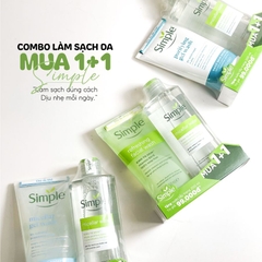 Set Làm Sạch Da Toàn Diện Simple Nước Tẩy Trang 200ml & Sữa Rửa Mặt 150ml