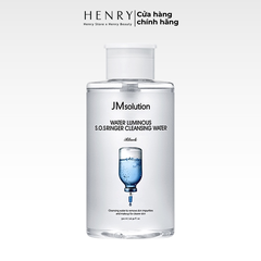 Nước tẩy trang JMSolution Water Luminous S.O.S Ringer làm sạch sâu và cấp ẩm (500ml)