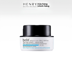 Kem Dưỡng Belif The True Cream Aqua Bomb 30ml – Cấp Nước, Dưỡng Ẩm Cho Da Căng Mướt