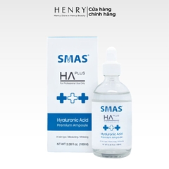 [Hàng Công Ty] Tinh Chất Cấp Nước Phục Hồi SMAS HA Plus Hyaluronic Acid Premium Ampoule 100ml Cấp Ẩm, Nuôi Da Căng Bóng & Phục Hồi Da