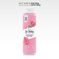 Sữa tắm tẩy tế bào chết ST.Ives Rose Water & Aloe Vera 650ml