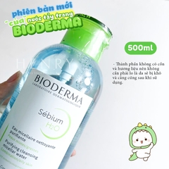 Nước Tẩy Trang Bioderma Sensibio H2O & Sebium H2O Đủ Size (500ml - 850ml)