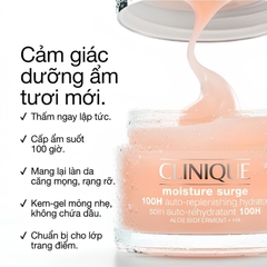Kem Dưỡng Clinique Moisture Surge 100H Auto - Replenishing Hydrator 50ml Cấp Ẩm Chuyên Sâu, Cho Da Căng Mịn