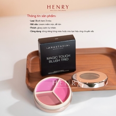 [Fullbox] Má Hồng Kem 3 Ô Anastasia Beverly Hills Magic Touch Blush Trio (3 x 3g) #Pink