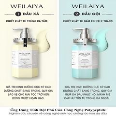 [Hàng Công Ty] Set Dầu Gội Xả Nấm Truffle Weilaiya 450ml x 2 – Phục Hồi Tóc Hư Tổn, Suôn Mượt Chuẩn Salon