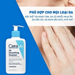 [Hàng Công Ty] Sữa Rửa Mặt CeraVe SA Smoothing Cleanser 236ml Giải Pháp Cho Da Sần Sùi, Mụn Ẩn
