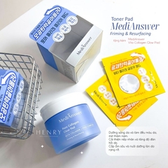 Toner Pad Se Khít Lỗ Chân Lông MediAnswer Pore Collagen Clear Pada (Hộp 80 Miếng + Tặng 1 Gói)