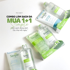 Set Làm Sạch Da Toàn Diện Simple Nước Tẩy Trang 200ml & Sữa Rửa Mặt 150ml