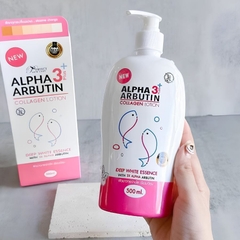 [Xách Tay] Dưỡng Thể Trắng Da Alpha Arbutin Collagen Lotion 3+ Plus 495ml Da Trắng Mịn, Căng Mướt Chuẩn Spa