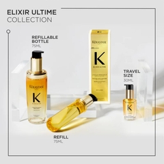 Set Dầu Dưỡng Tóc Kérastase Elixir Ultime L’Huile Originale (Chai 75ml + Lõi Refill 75ml)