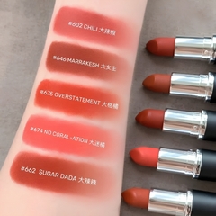Son MAC Ximal Silky Matte 674 No Coral Ation 3.5g - Màu Cam Đào Tươi Tắn, Mịn Lì Quyến Rũ