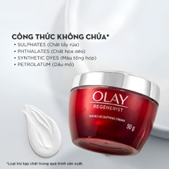 [Hàng Công Ty] Kem Dưỡng Ngày Olay Regenerist Micro-Sculpting Cream 50g – Dưỡng Ẩm, Săn Chắc Da & Hỗ Trợ Chống Lão Hóa