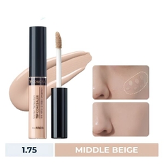 Kem Che Khuyết Điểm The SAEM Cover Perfection Tip Concealer Tone 1.75 Middle Beige 6.5g – Che Phủ Tự Nhiên, Kiềm Dầu & Lâu Trôi