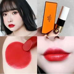 [Fullsize] Son Lì Rouge Hermès Matte Lipstick 3.5g #64 Rouge Casaque Sắc Đỏ Tươi Thuần Khiết
