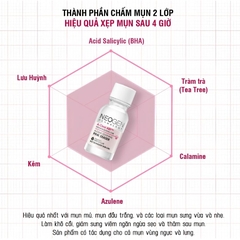 Dung Dịch Chấm Mụn Neogen Dermalogy A-Clear AID Soothing Pink Eraser 15ml – Làm Dịu Nốt Mụn, Hỗ Trợ Giảm Đỏ Và Kiểm Soát Bã Nhờn