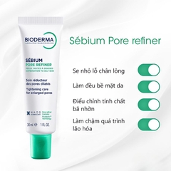 Kem Dưỡng Se Khít Lỗ Chân Lông Bioderma Sébium Pore Refiner 30m Da Mịn Màng Không Tì Vết